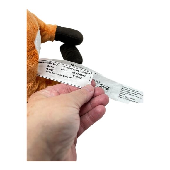 IKEA Vandrig Rav Orange 16 in Fox Stuffed Animal Plush Toy Sweden - Picture 4 of 13